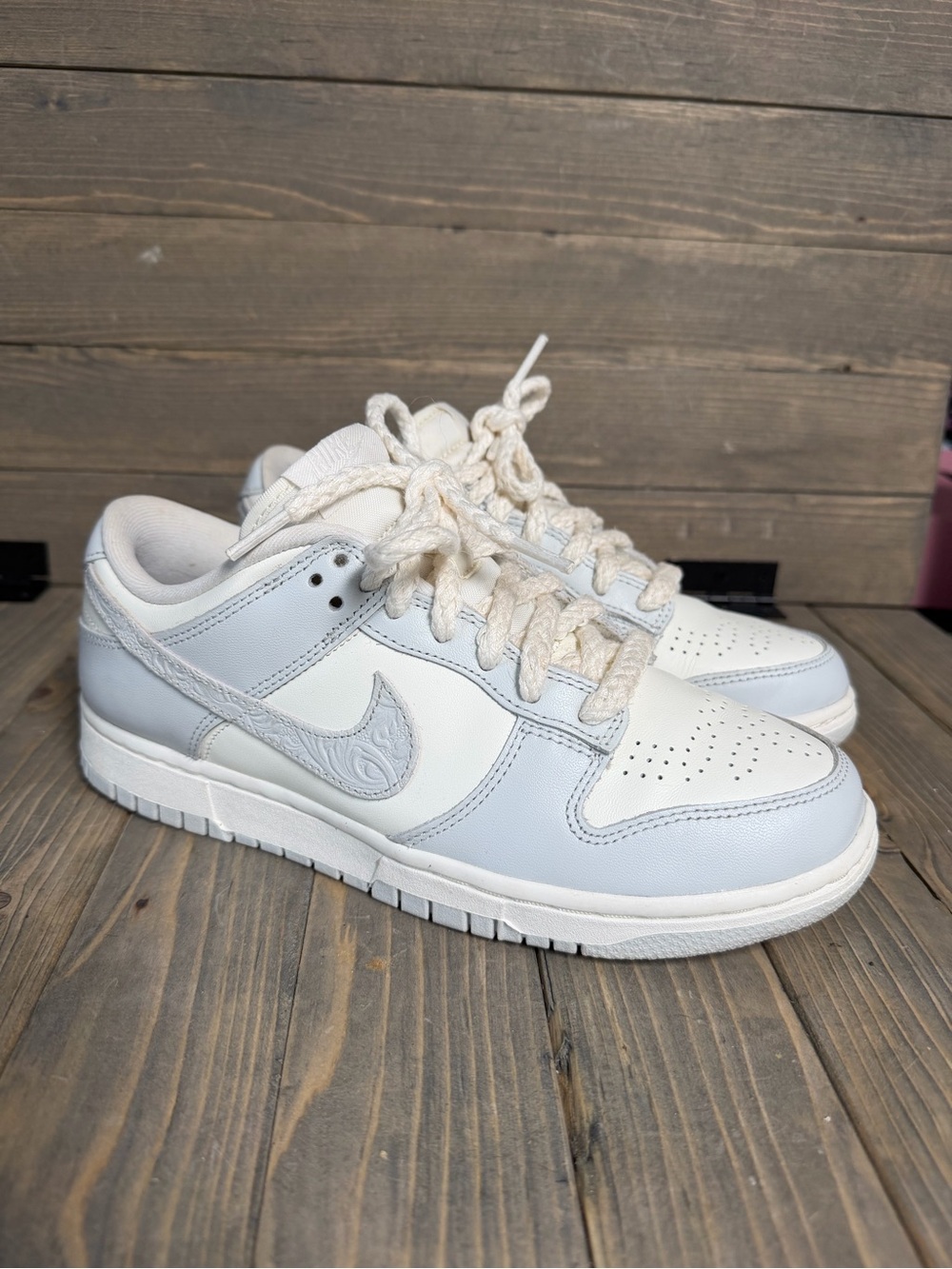 Nike Dunk Low - ‘Needlework’ Gray/Offwhite - Size 8W